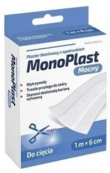 Plaster tkaninowy mocny 1 m x 6 cm MonoPlast 1 szt. *