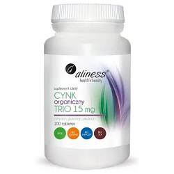 Aliness Cynk Organiczny Trio  15 mg 100 tabl. *