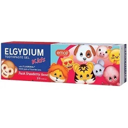 Elgydium Kids Emoji pasta do zębów w żelu dla dzieci Truskawka 3-6 lat *