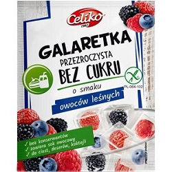 Galaretka przezroczysta o smaku owoców leśnych bezglutenowa 14g Celiko*