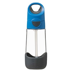 B.BOX Butelka tritanowa słomka Blue Slate 450 ml (BBOX) *