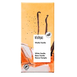 Czekolada biała z wanilią Bio 80g -VIVANI*
