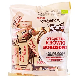 Krówki kokosowe bezmleczne bezglutenowe BIO 150 g - ME GUSTO *