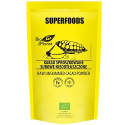 Kakao surowe sproszkowane BIO 150 g - BIO PLANET SUPERFOODS *