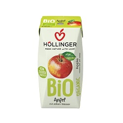Nektar jabłkowy bez dodatku cukrów bio 200 ml -HOLLINGER*