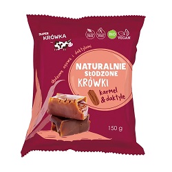 Krówki słodzone agawą i daktylami bezmleczne bezglutenowe bio 150 g - ME GUSTO*