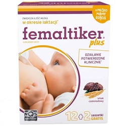 Femaltiker Plus czekoladowy 14 sasz. *