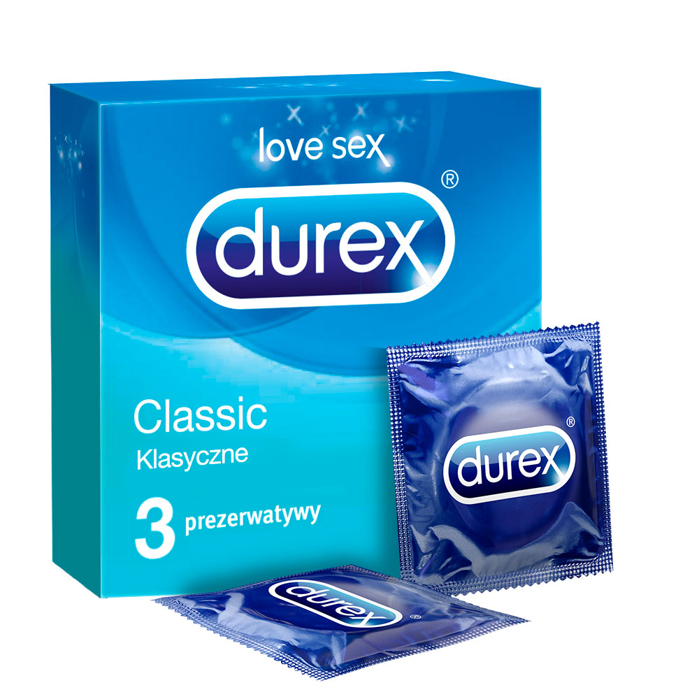 Durex prezerwatywy Classic klasyczne 3 szt